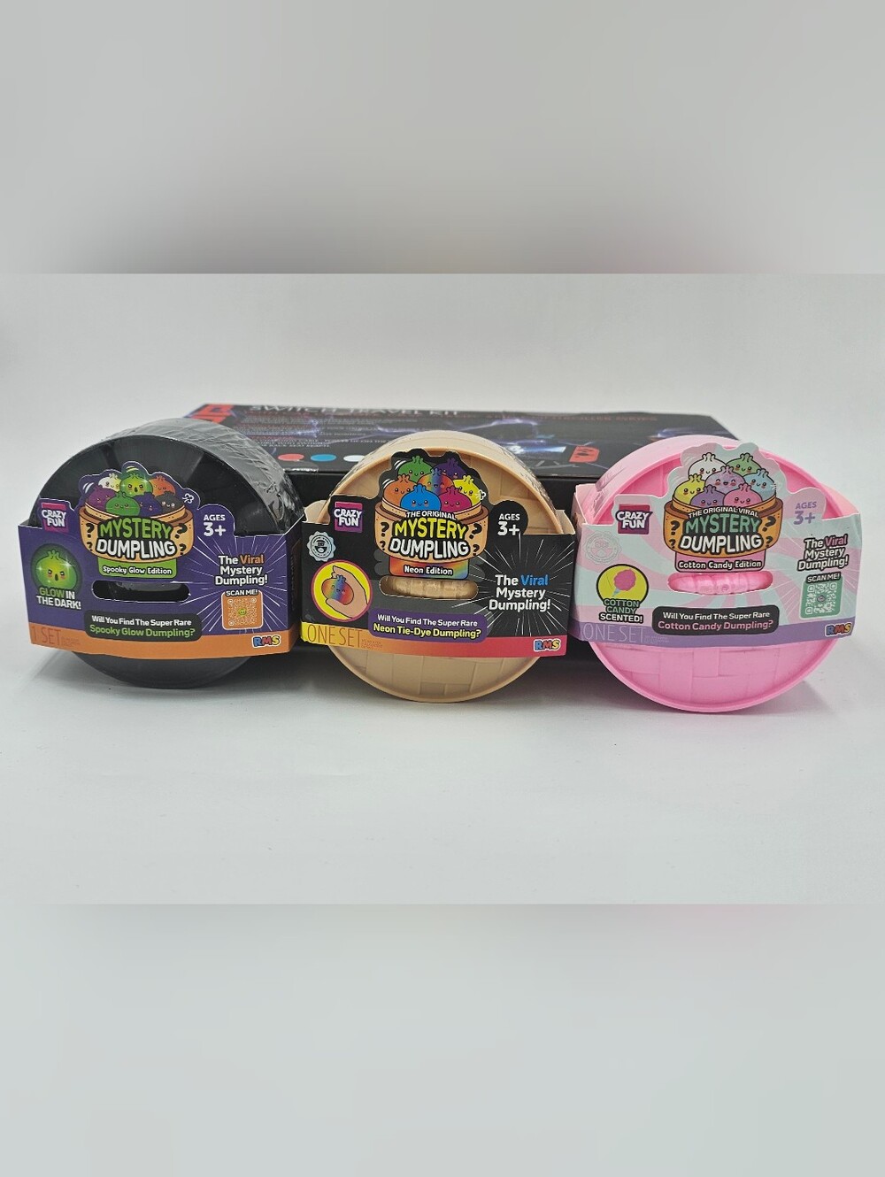 RMS Mystery Dumpling Spooky Glow Neon Tie Dye And Cotton Candy Edition Sealed